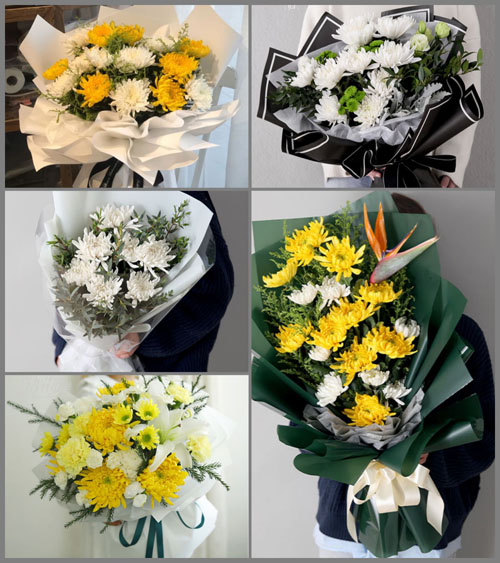 青海西宁市湟中县鲁沙尔镇白事花束代送